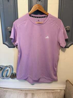 Adidas Designed for Training Essentials Regular Fit Workout Tee - Lilac/Purple